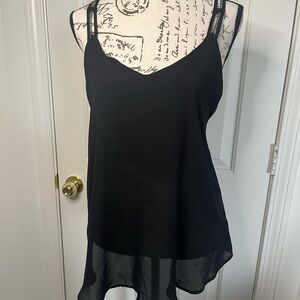 Rock & Republic Black Strappy Camisole